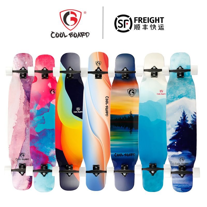 Professional skateboard on four wheels