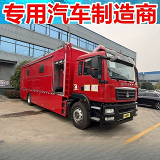 重汽汕德卡餐车 双侧拓展满足150至200人用餐 需求后勤保障炊事车