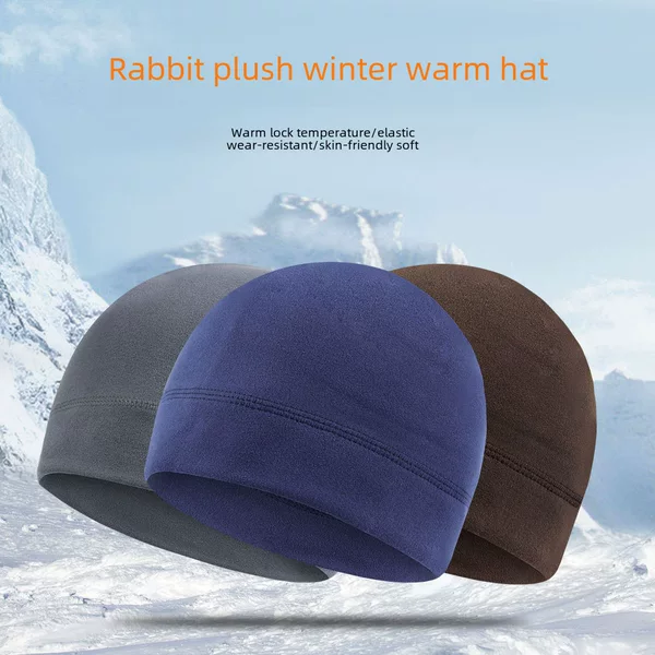 Ruidong Amazon Autumn and Winter Outdoor Sports Cold-Proof and Warm Hat Cycling Ski Running Liner Brimless Cap