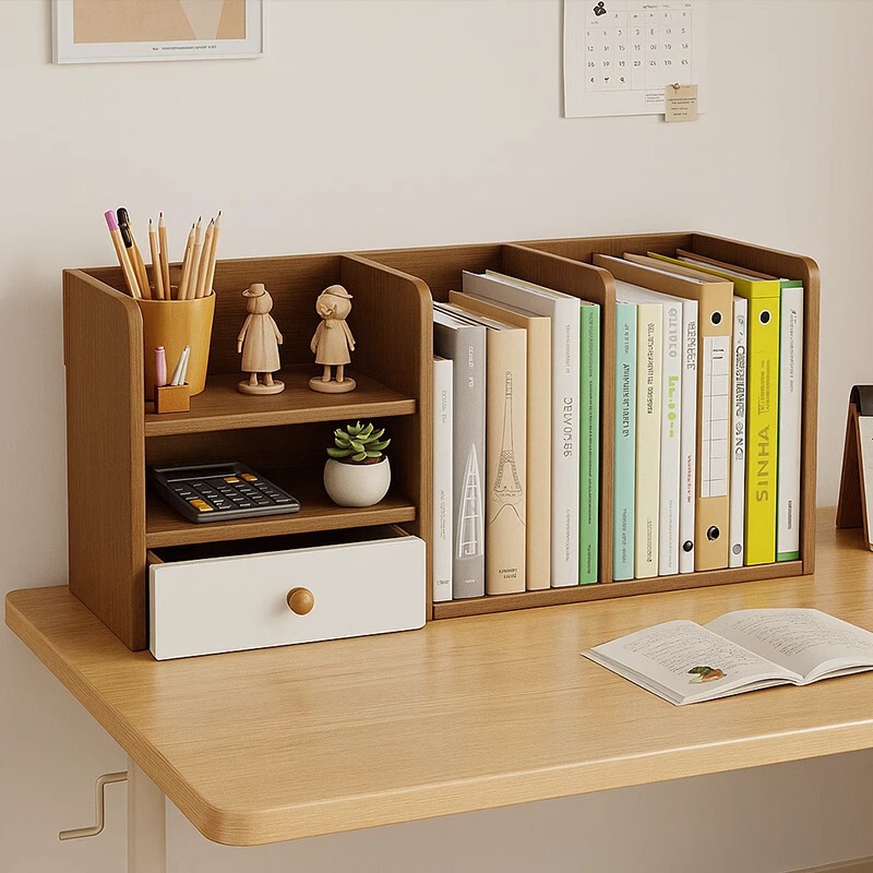 Desktop Bookshelf Simple Household Desk Storage Rack Student Dormitory Desktop Storage Rack Office Storage Small Bookcase