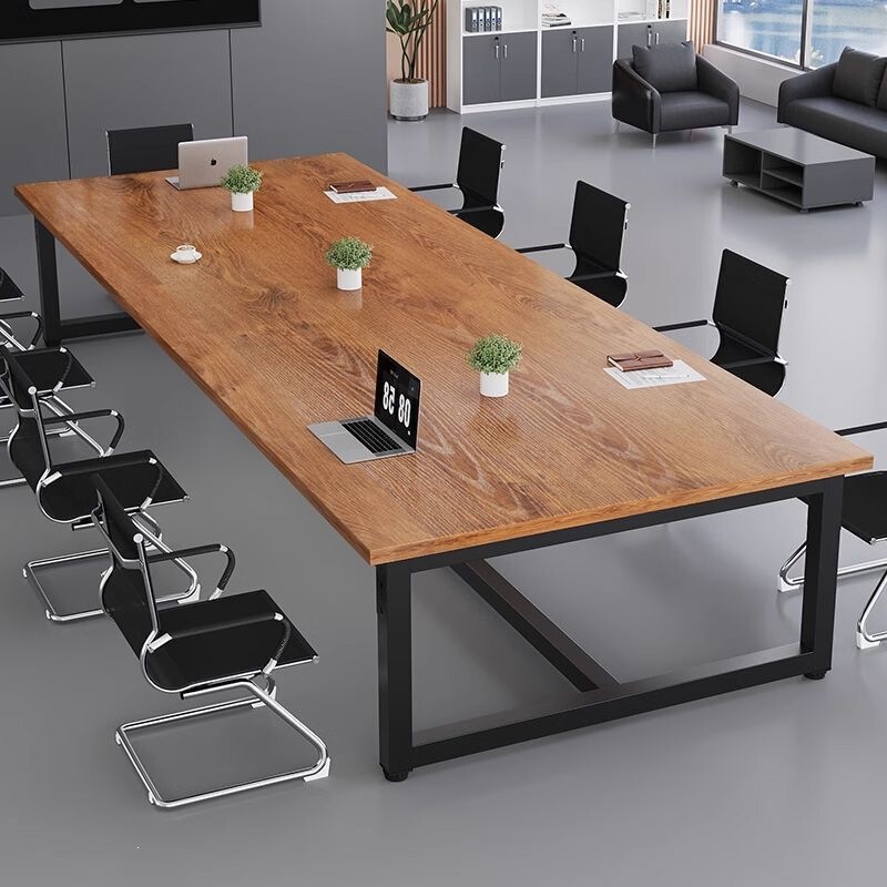 Training Table, Long Table, Simple Modern Office Desk and Chair Combination, Small Conference Room Negotiation Table, Long Table, Conference Table