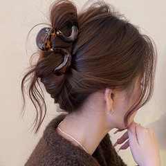2025新款松弛感盘发头发抓夹夏日鲨鱼夹女高级感发夹后脑勺发饰