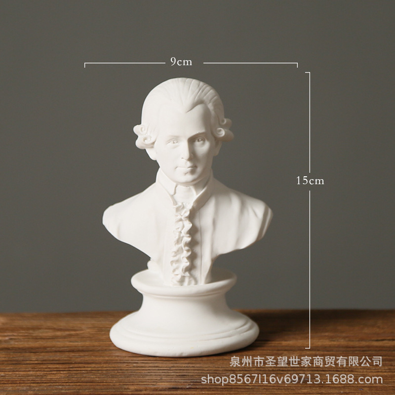 北欧のダビデの人物の樹脂の彫刻の石膏の顔の置物の客間の芸術の人物の家庭の装飾品の置物|undefined