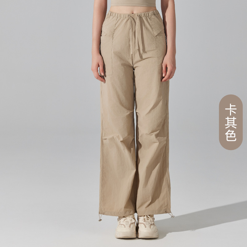 Pantalones de surf cómodas y resistentes al desgaste, pantalones de montaña al aire libre, pantalones de cintura alta, pantalones de tendencia de piernas anchas, pantalones de fitness