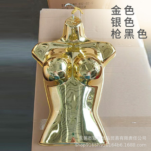 Factory wholesale clothing model hanging plate swimsuit hanger women's chest mold electroplating half-body shooting display dummy