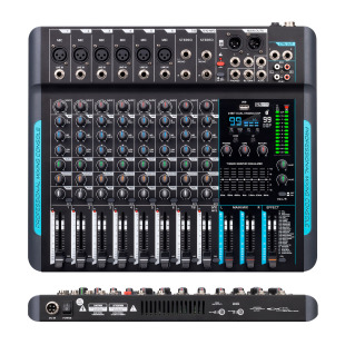 10-Channel Professional Dsp Reverb Mixer 7-Band Equalizer Mixer Stage Performance Mixer Tuning Cross-Border Special