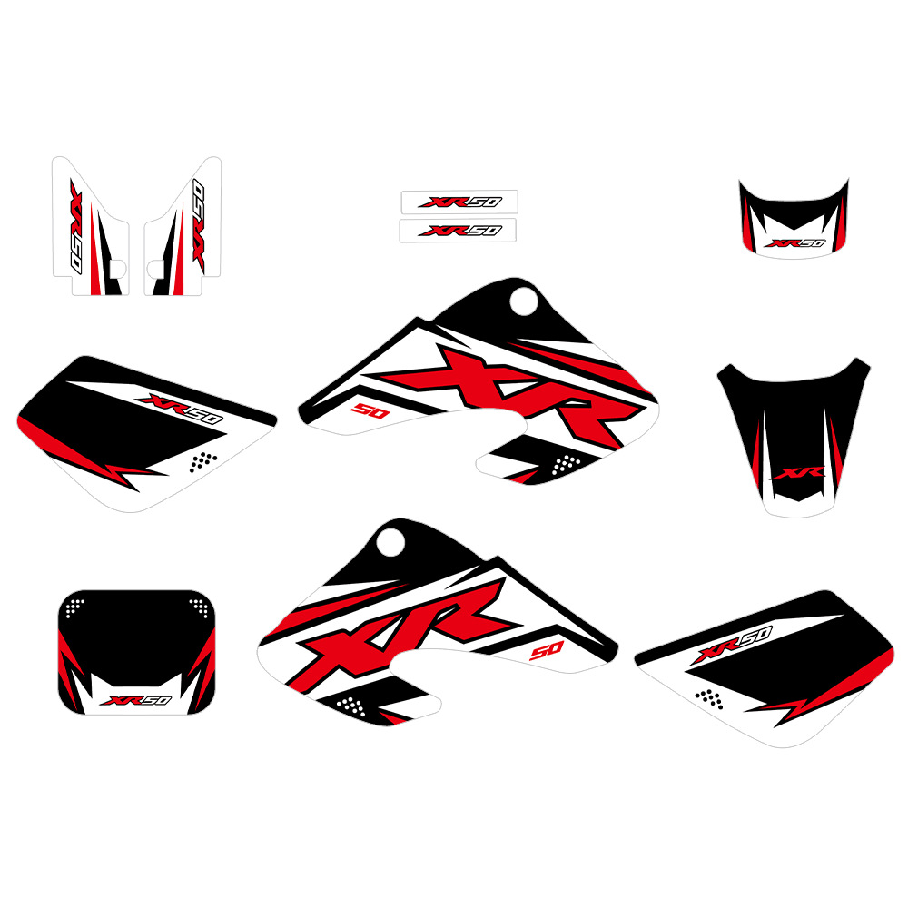 Aplicable a XR50 XR50 2000 - 2003 conjunto completo de pegatinas para motocicleta todoterreno Modificación de pegatinas decorativas
