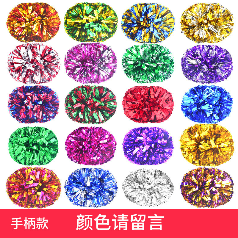 Porristas Bola de flores porristas mano flor mano sacudida flor danza rendimiento mano flor porristas flor bola de color rendimiento