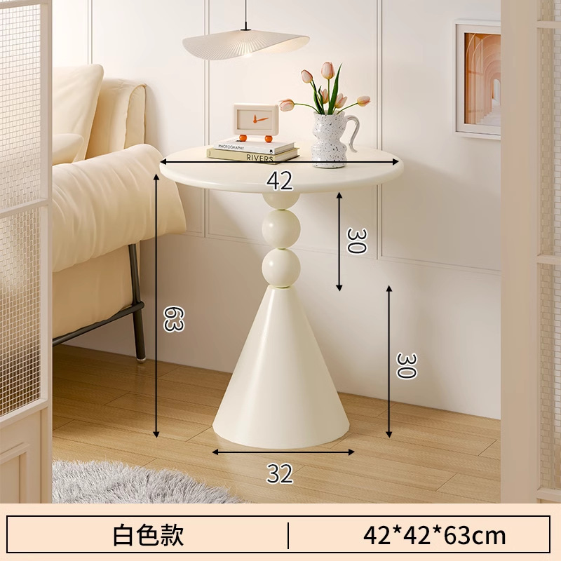 Mesa pequeña, sala de estar, sofá doméstico, mesa lateral, balcón, mesa redonda pequeña, mini mesa de centro, mesa de almacenamiento junto a la cama, mesita de noche de hierro