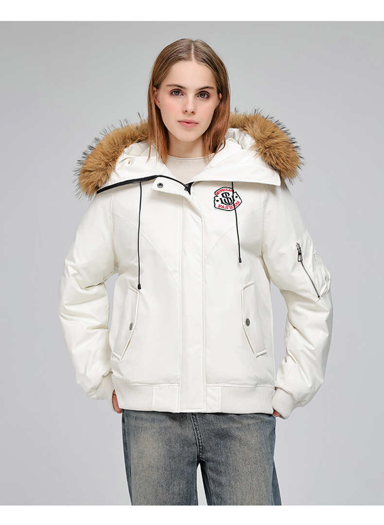 Wasserabweisende Pufferjacke für Herren/Damen – Wintermantel mit Kapuze und abnehmbarem Waschbärpelzbesatz (S-XXL) – Skifahren & Pendeln in der Stadt_voghion.com
