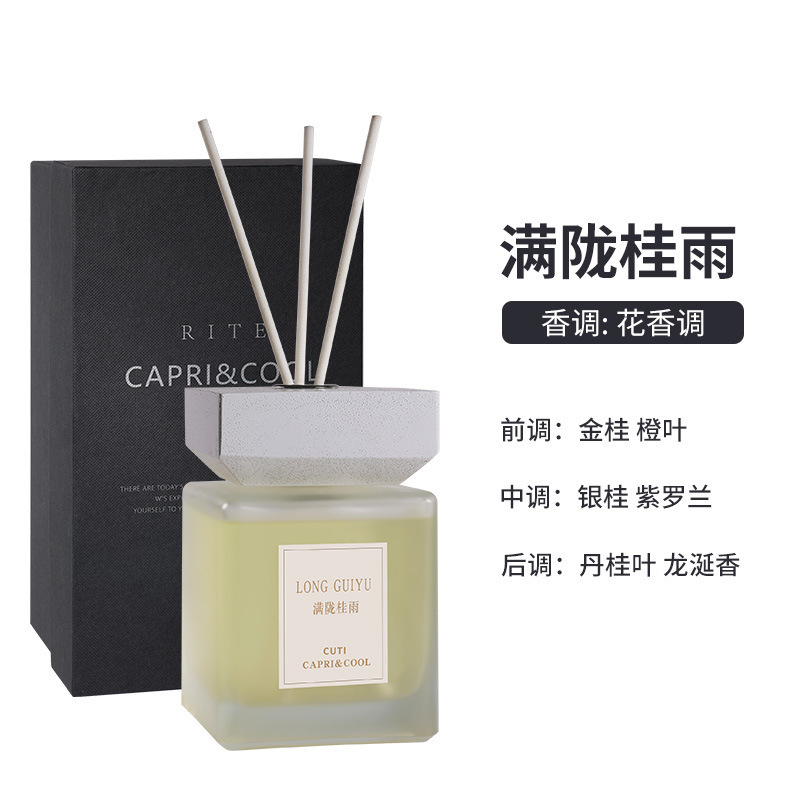 CITTA/西苔【手取り500ML】木蓋角瓶精油アロマホーム寝室アロマ置物|undefined