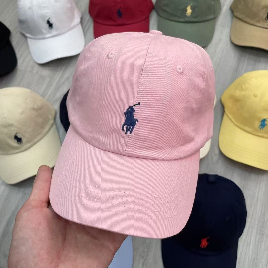 Original Ralph Lauren pony baseball cap, versatile sun protection cap for men and women, wide brim, Korean style casual