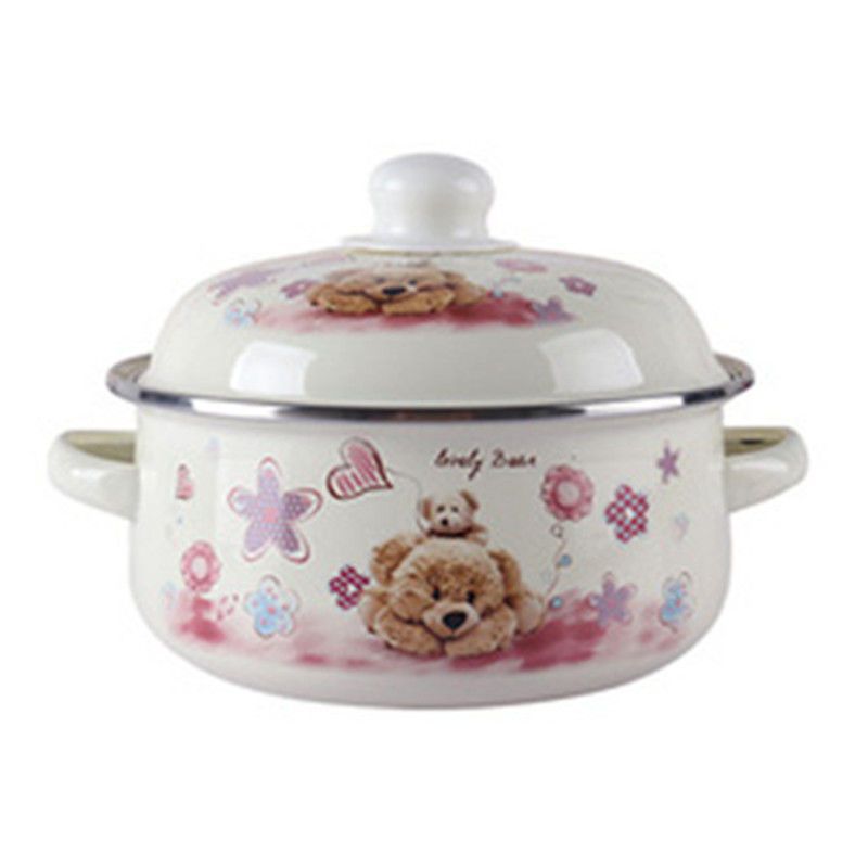 espesamiento de tres piezas de conjunto de cocina de dos orejas de cocina de cocción de cocina