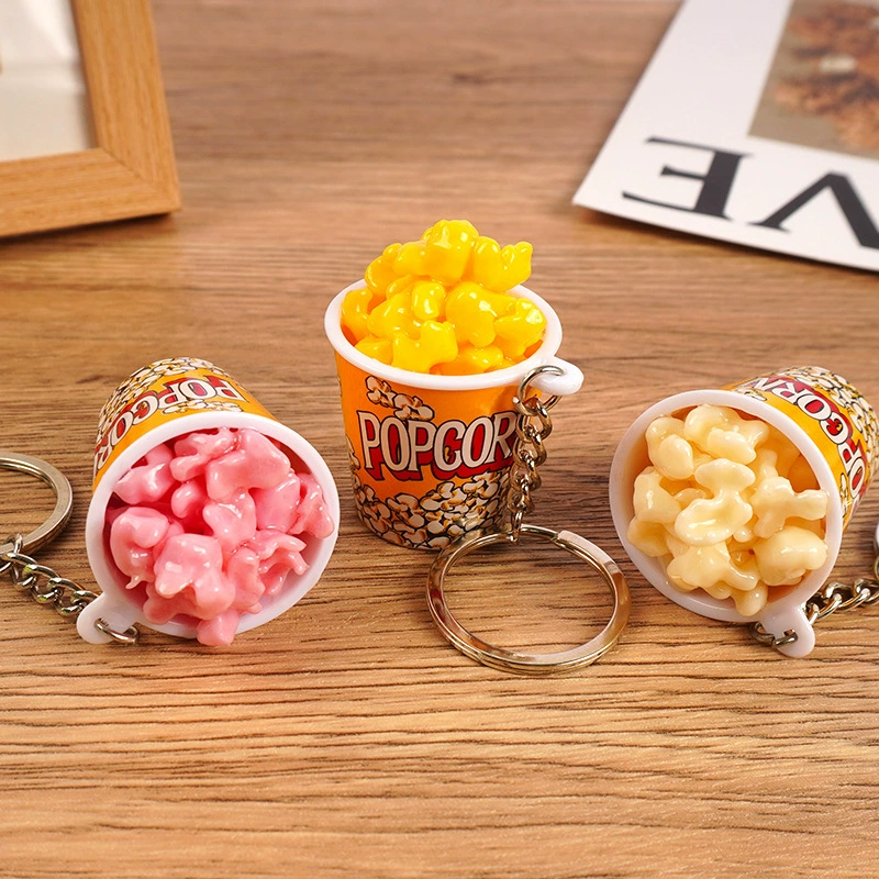 Creative realistic keychain, food play for elementary school students, bag decoration for beloved