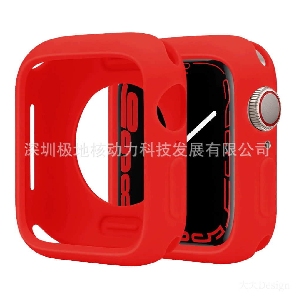 Защитный чехол для Apple Watch, совместимый с Apple Watch, цвета конфет, Applewatchs9ultras87-го поколения, мягкий силиконовый чехол