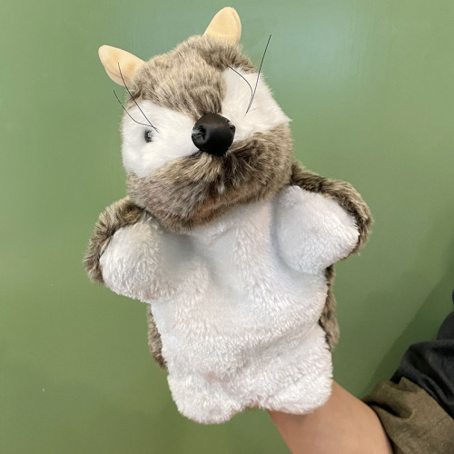 2024 New Plush Toy Hand Puppet Vole Cartoon Animal Gloves Mixed Batch Children Soothing and Teaching Use