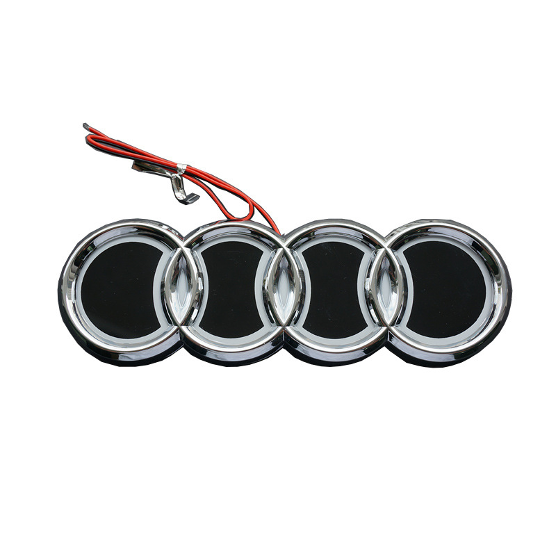 Luz de logotipo de coche 5D adecuada para Audi Luz de logotipo de coche luz fría luminosa Q3 Q5 A1 A3 T Luz de logotipo de coche LED logotipo luminoso