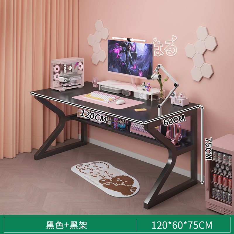 Escritorio para computadora doble Escritorio para estudiantes en el hogar Escritorio de estudio Escritorio de dormitorio de apartamento pequeño Escritorio minimalista Escritorio blanco