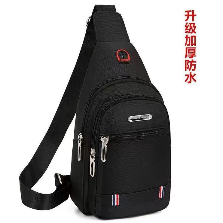 Мужская износостойкая сумка через плечо, новая водонепроницаемая повседневная спортивная нагрудная сумка из ткани Оксфорд, рюкзак на груди, мужская сумка, прочная