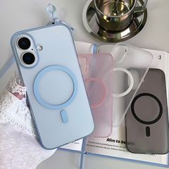 iPhone17 アイスミストつや消し磁気電話ケース Apple 16promax 超薄型肌の感触落下防止保護カバーに適しています。