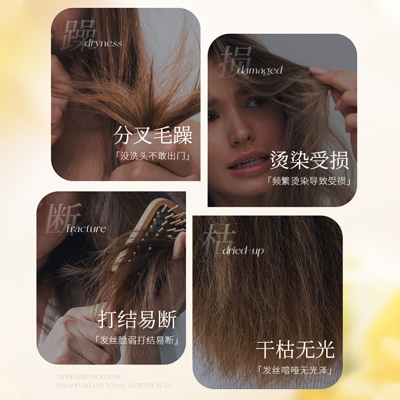 SXCS máscara para el cabello de reparación graduada, cabello suave, mejora de la calidad del cabello, brillante, fluido, hidratación, control de aceite, fabricante duradero