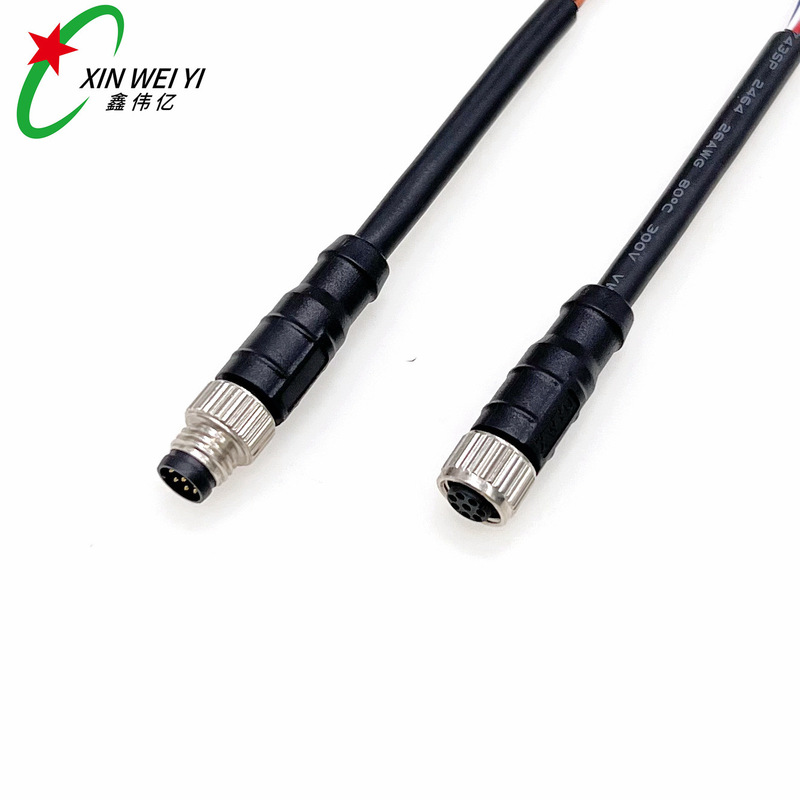 M8 Plug Waterproof Connector 8P Aviation Plug Robot Ai Digital Laser Signal Sensor Plug