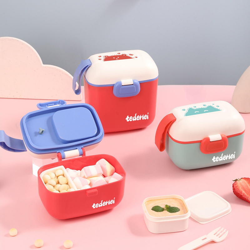 Portable Milk Powder Box for Outings, Children's Portable Tableware, Fruit Box, Baby Sealed Snack Box, Baby Food Supplement Box