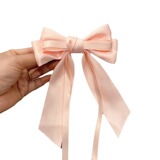 Универсальная заколка для волос с бантиком, шпильки для волос, аксессуар для волос, японские и корейские, простой и элегантный дизайн, популярно в интернете