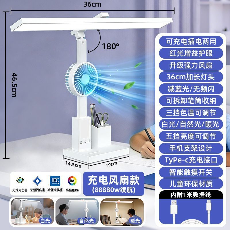 [Charging and plugging model] 3000 mAh + dimming and color adjustment + USB cabl…