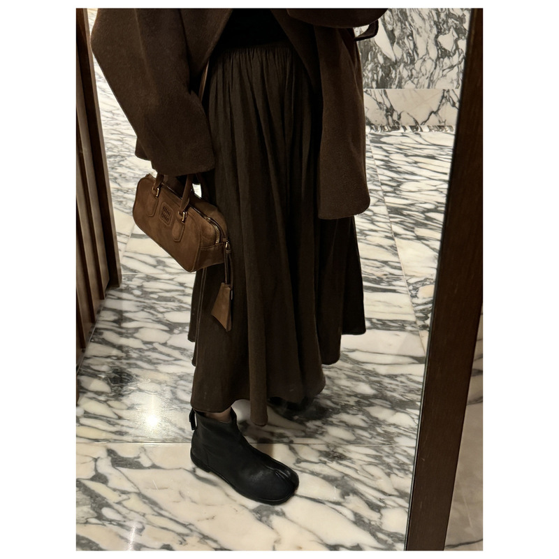 In-Stock Mx 3m Swing Tencel Wool 16-Needle Double-Thread Encrypted Three-Dimensional Hem Korean-Style Wool Skirt for Women In-Stock Mx 3m Swing Tencel Wool 16-Needle Double-Thread Encrypted Three-Dimensional Hem Korean-Style Wool Skirt for Women