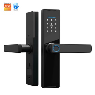 Wooden Door Fingerprint Lock Home Indoor Old-Fashioned Room Door Password Lock Office B&B Apartment Electronic Smart Door Lock