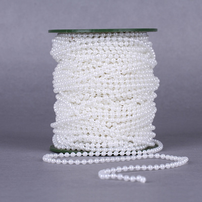 Wholesale abs connected beads imitation pearl wedding pearl string…