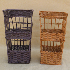 仿藤法棒陳列筐油條籃烘焙店法棍籃蛋糕店展示籃子法式麵包收納筐