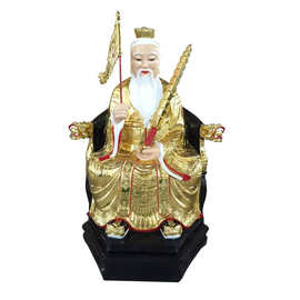 道祖太上老君像姜子牙图片树脂塑像彩绘贴金南阳佛像厂直销
