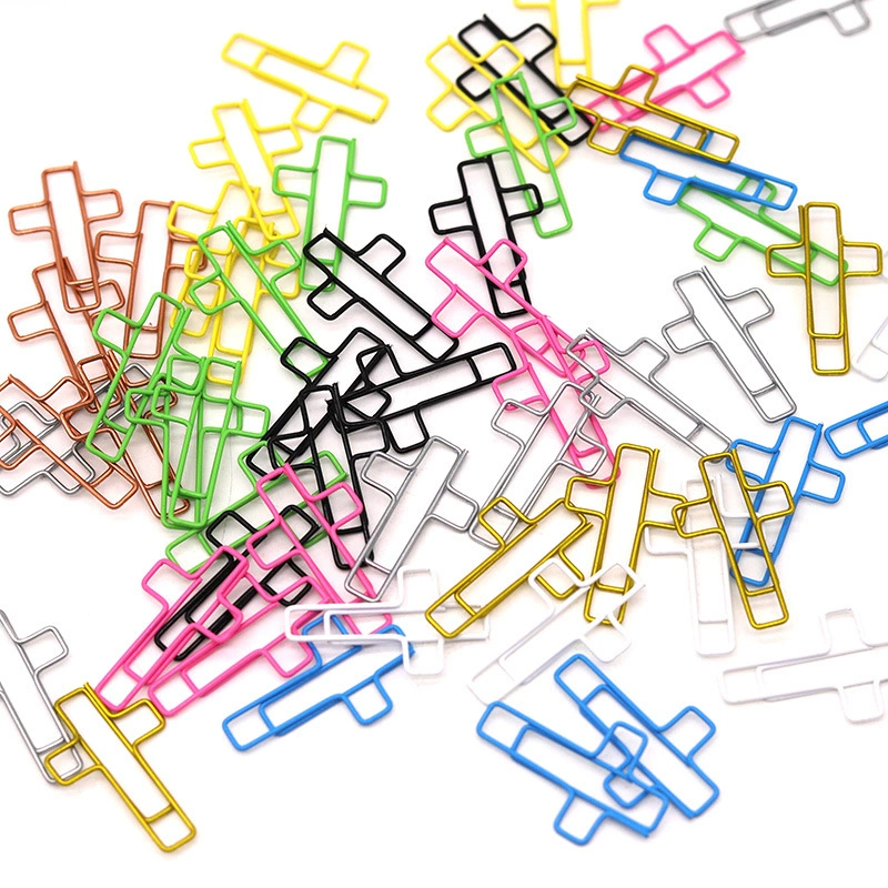 Скрепка в форме креста металлическая цветная скрепка для канцелярских товаров