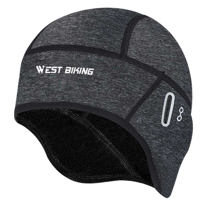West Biking Cycling Warm Hat with Glasses Hole Hat Mountaineering Hat Sports Ski Fleece Hat