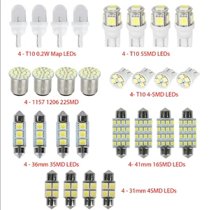Avtomobil LED dəsti: T10 işıq, oxu lampası, nömrə işığı, daxili işıq (14, 28, 42 ədəd)