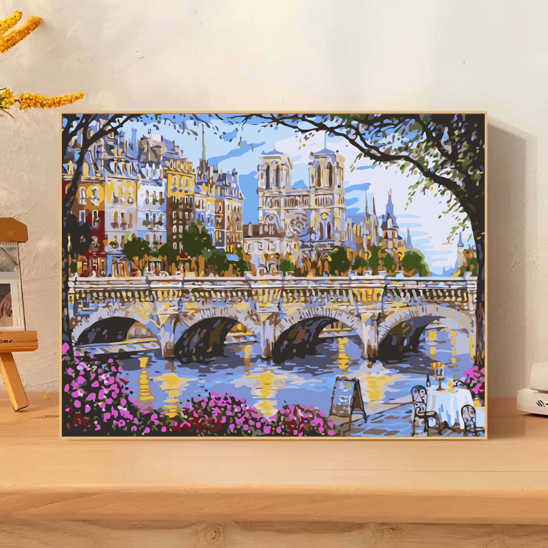 Pintura al óleo digital hecha a mano diy relleno sala de estar decoración de pintura colgante arte relleno pintura al óleo al por mayor