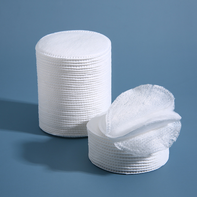 [Fábrica] agujero de alfiler pieza redonda de algodón de maquillaje pieza redonda de bloqueo compresa mojada algodón Limpieza de algodón limpie uñas belleza pieza de algodón en polvo