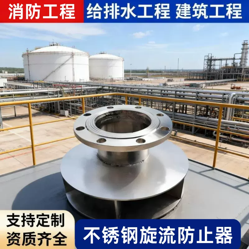 304不锈钢旋流防止器 消防认证 防漩涡倒流装置 DN65-DN150