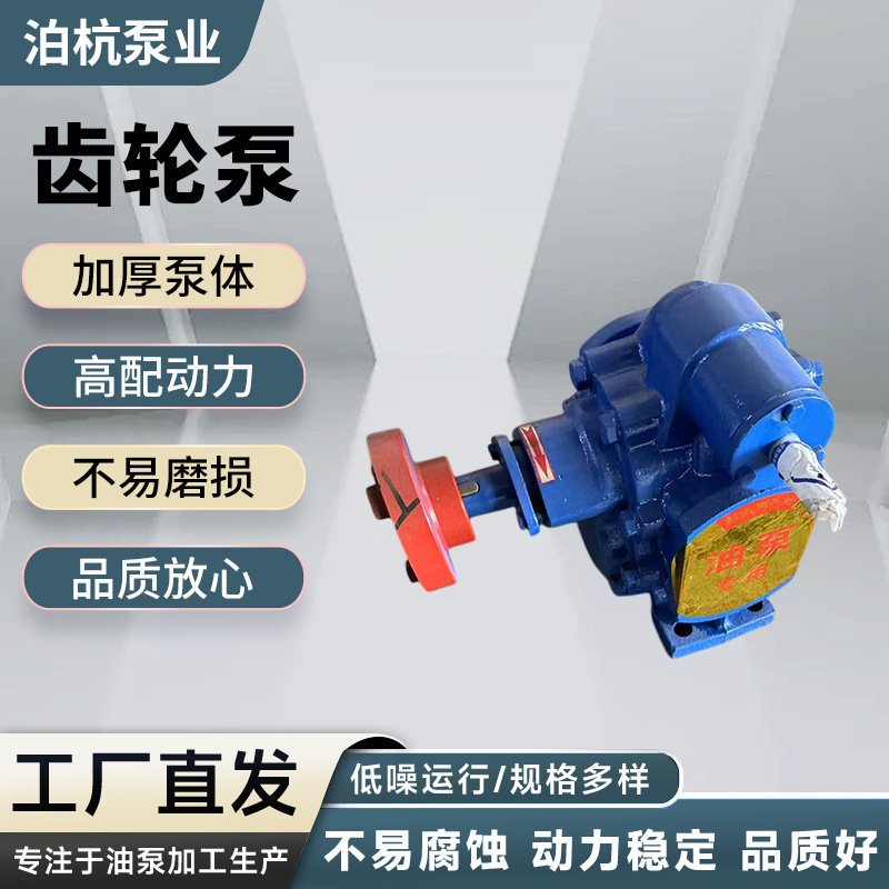 齿轮泵KCB不锈钢齿轮泵化工泵洗洁精泵加厚泵体动力稳定厂家供应