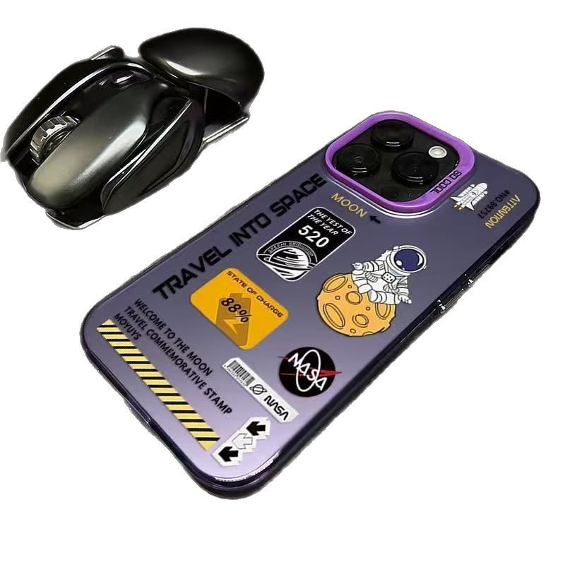 Viajando en el espacio para iPhone 16 funda para teléfono móvil Apple 15promax/14 anti-caída 13pro12 Europa y América 11XR