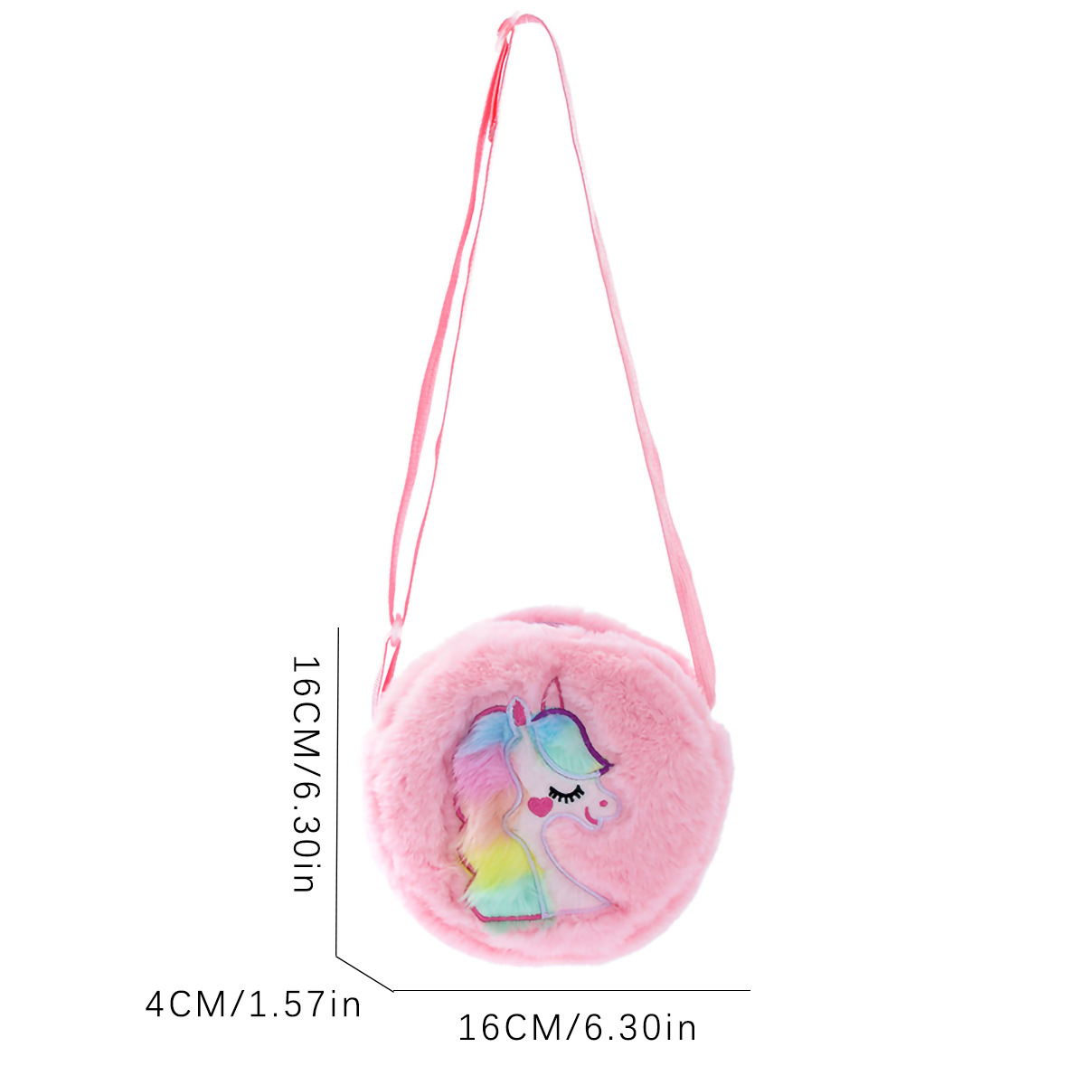 Einhorn Umhängetasche Plüschtasche Für Kinder Cartoon Design_voghion.com