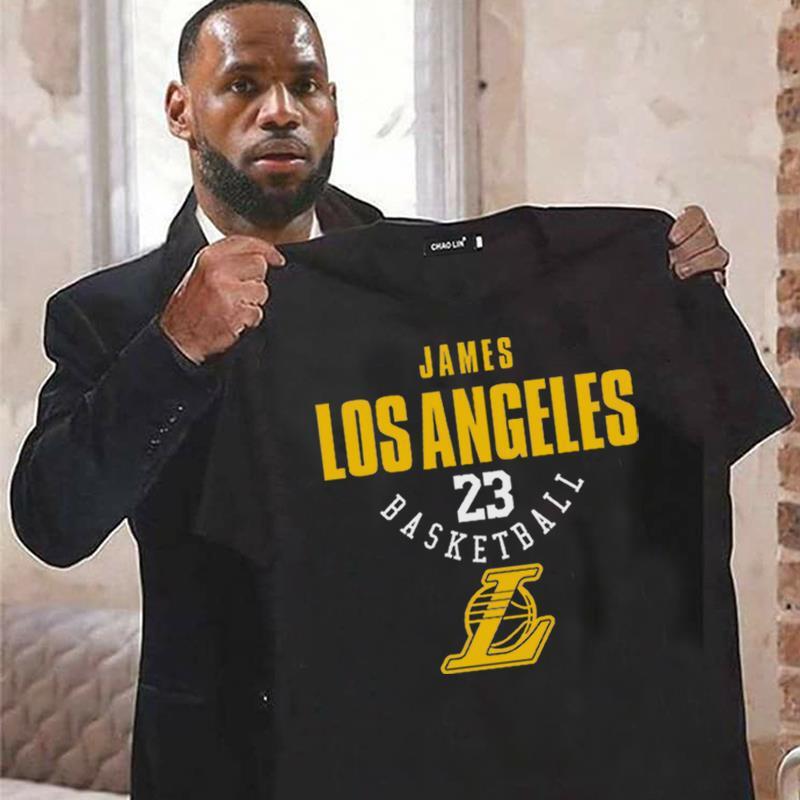 LeBlanc James Head print short sleeve men's and women's No. 23 Lakers T-shirt basketball clothes same training clothes fashion