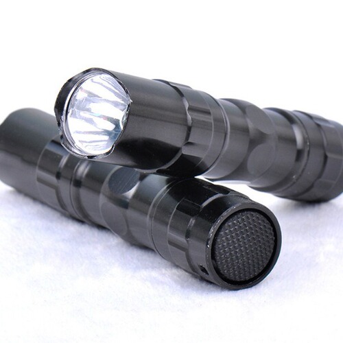 Wholesale LED mini flashlight, aluminum alloy strong light flashlight, household portable gift box flashlight