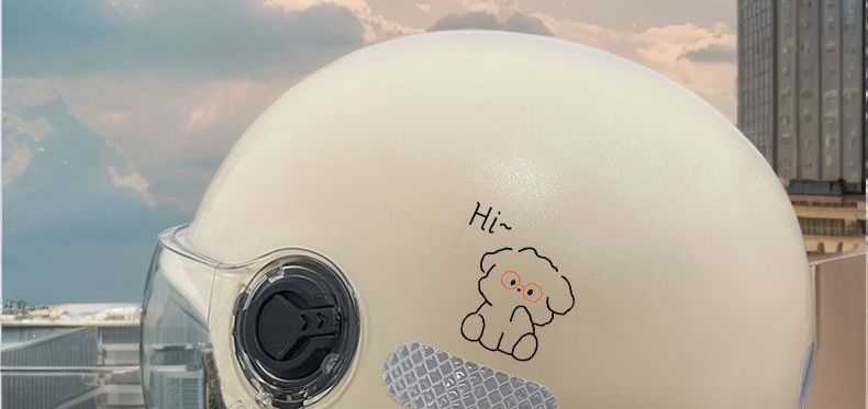 National standard electric vehicle certified helmet for women, suitable for all seasons, motorcycle half helmet, safety helmet for electric scooters, summer sun protection