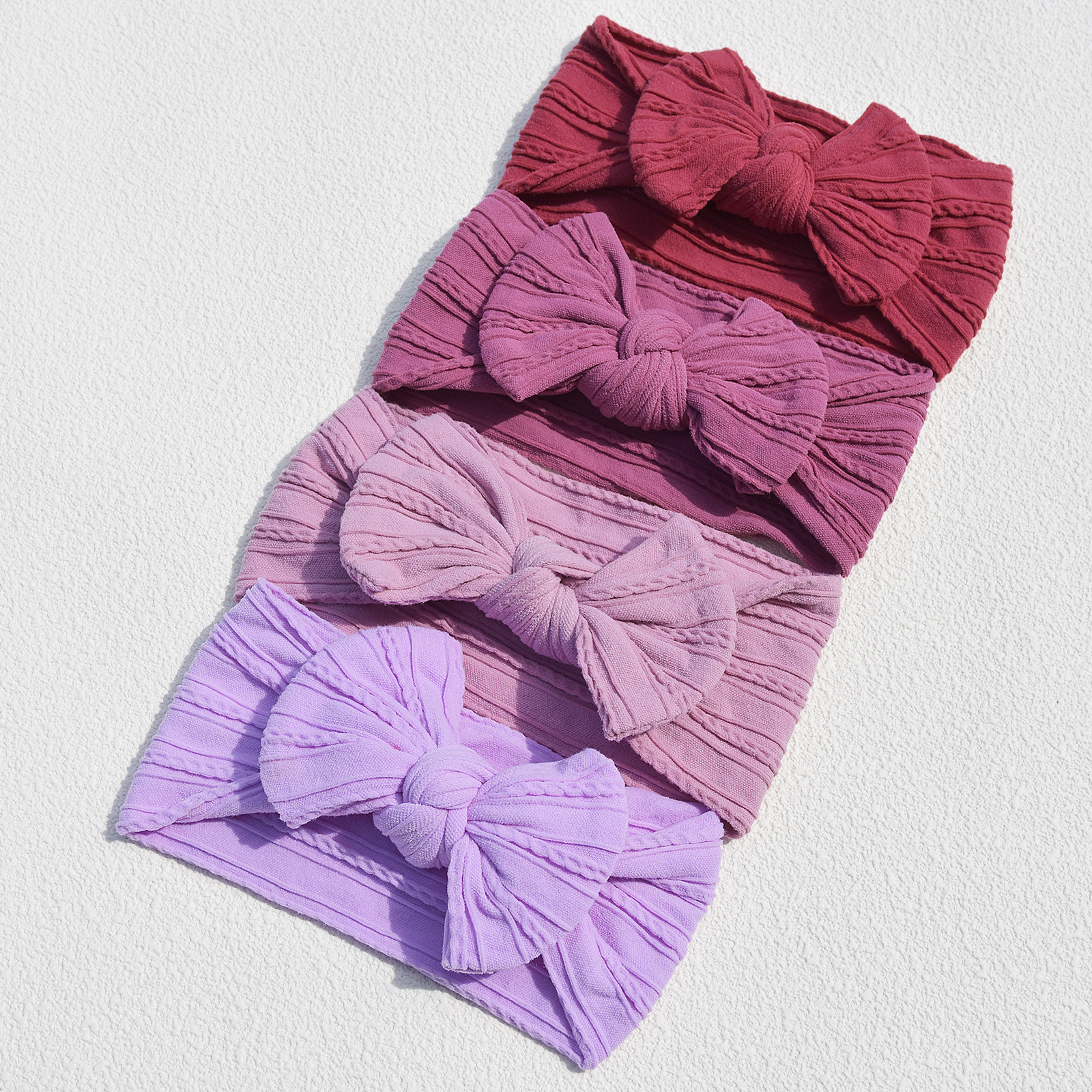 20g Weight Hair Band Hair Accessories Type 1 Piece Quantity Daily Occasion Nylon Material Solid Color, Bow Knot Pattern All Seasons Season Baby Girl'S Gender Simple Style Style Simple Style Baby Girl'S Solid Color Bow Knot Nylon Hair Band 3