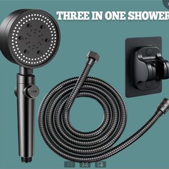 クロスボーダー五段増圧シャワーヘッド円形型シャワーヘッド家庭用浴室トイレ入浴増圧シャワーヘッド