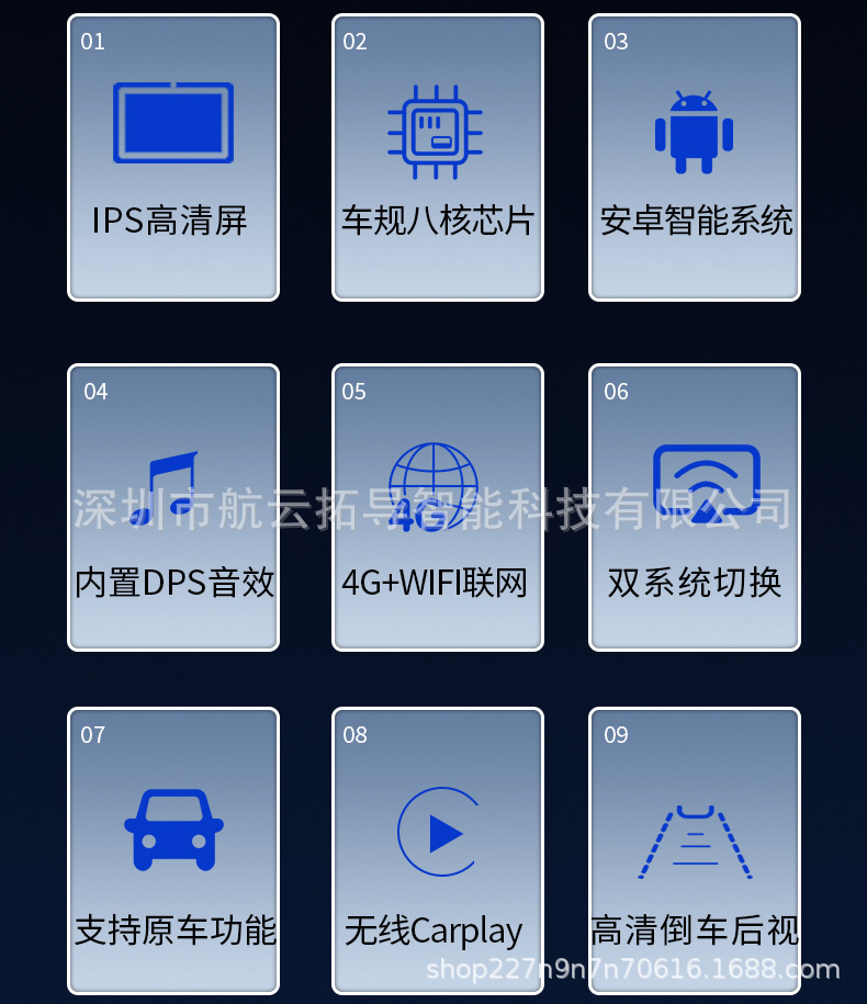 Suitable for Audi A4/Q5/A5 Android Smart Navigation with Carplay Cross-Border Dropshipping