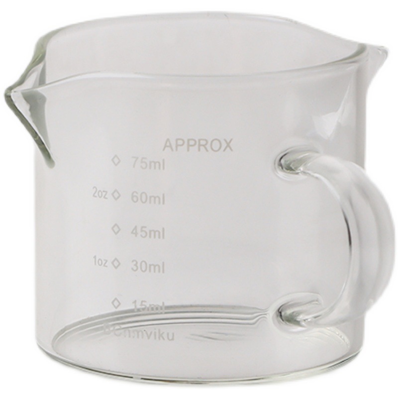 Concentrated coffee glass measuring cup scaled